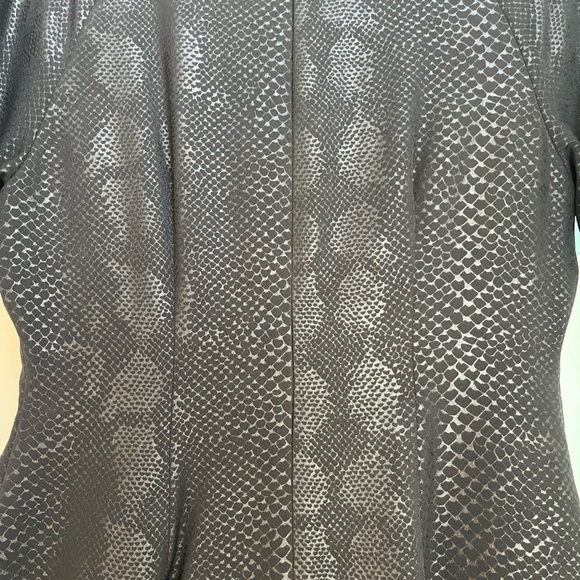 Jones New York Black Dress with faux leather design - Picture 3 of 6